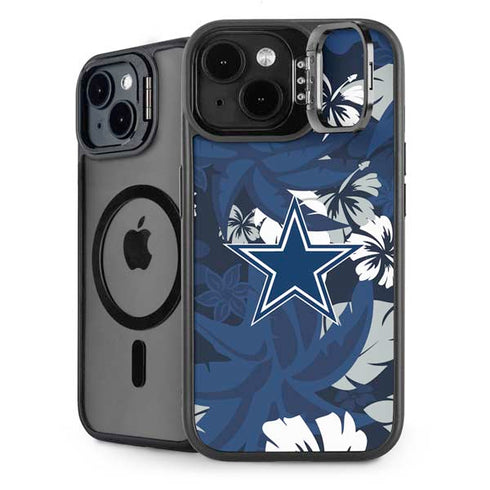 NFL Dallas Cowboys Tropical Print iPhone 15 Kickstand Case